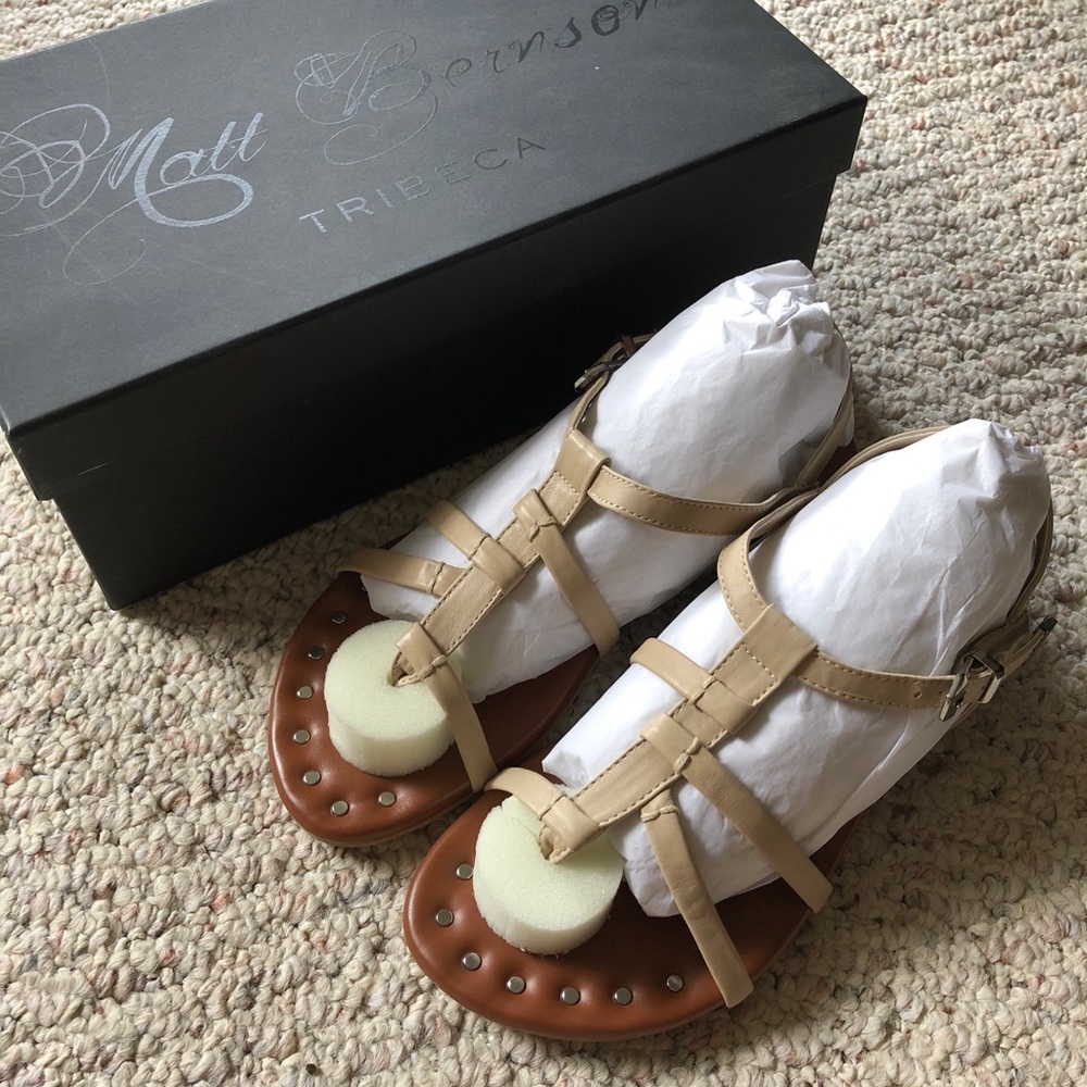 NIB Matt Bernson Vineyard gladiator sandals nude 7